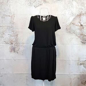 32° Degrees Cool travel midi dress pullover in black Women's Size S